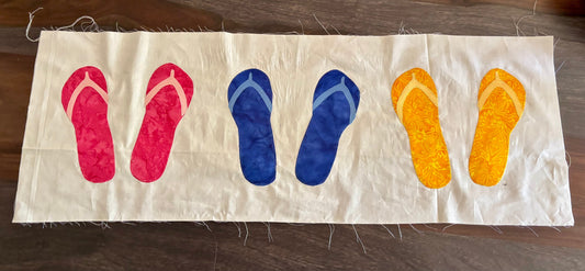 Week 2 - Flip Flop Hop Runner Quilt Along - Tour de Fabric