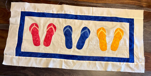 Week 3 - Flip Flop Hop Runner Quilt Along - Tour de Fabric
