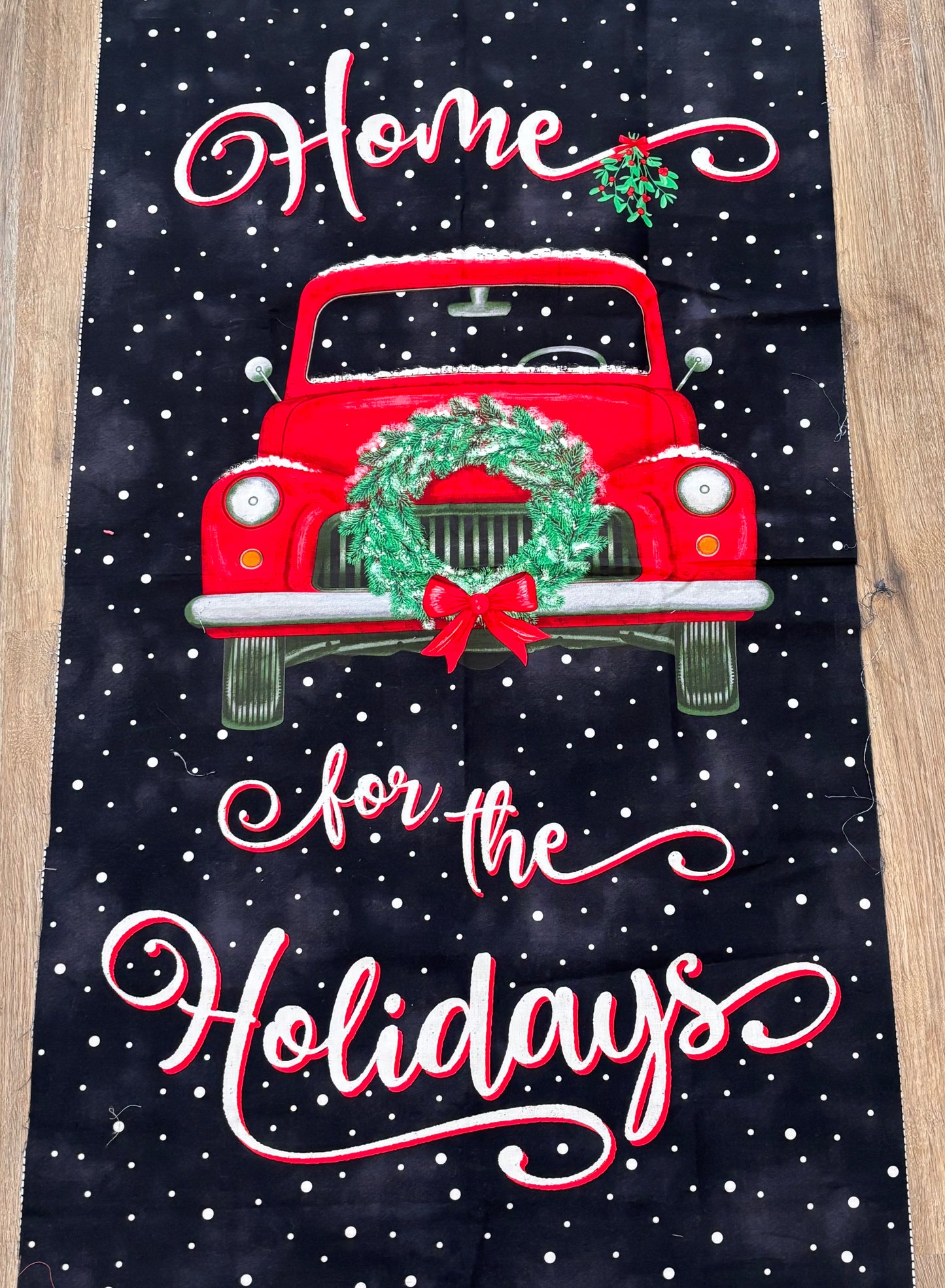 Christmas Truck Quilt Panel - Destash Sale
