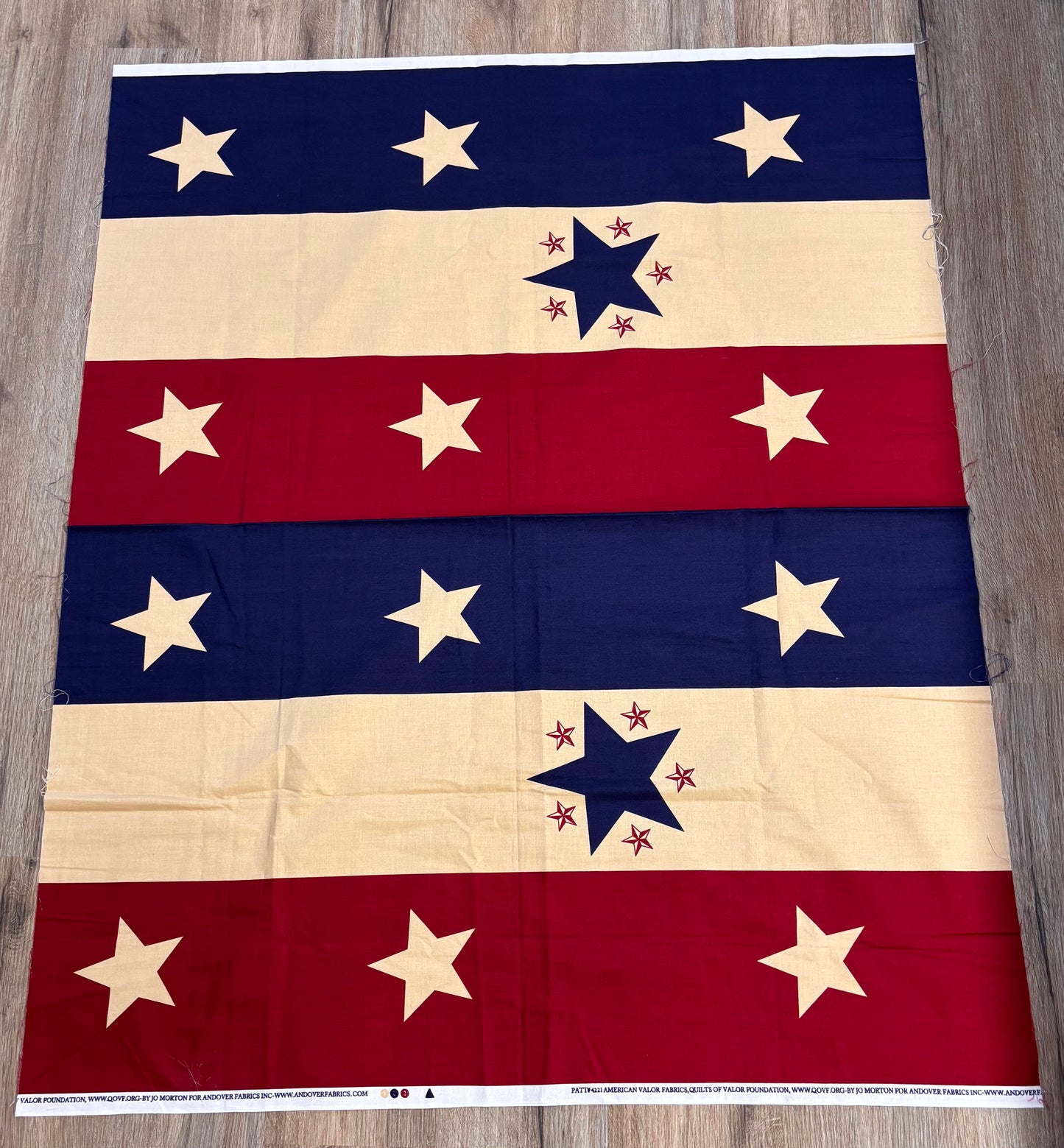 Patriotic Star Quilt Panel - Destash Sale