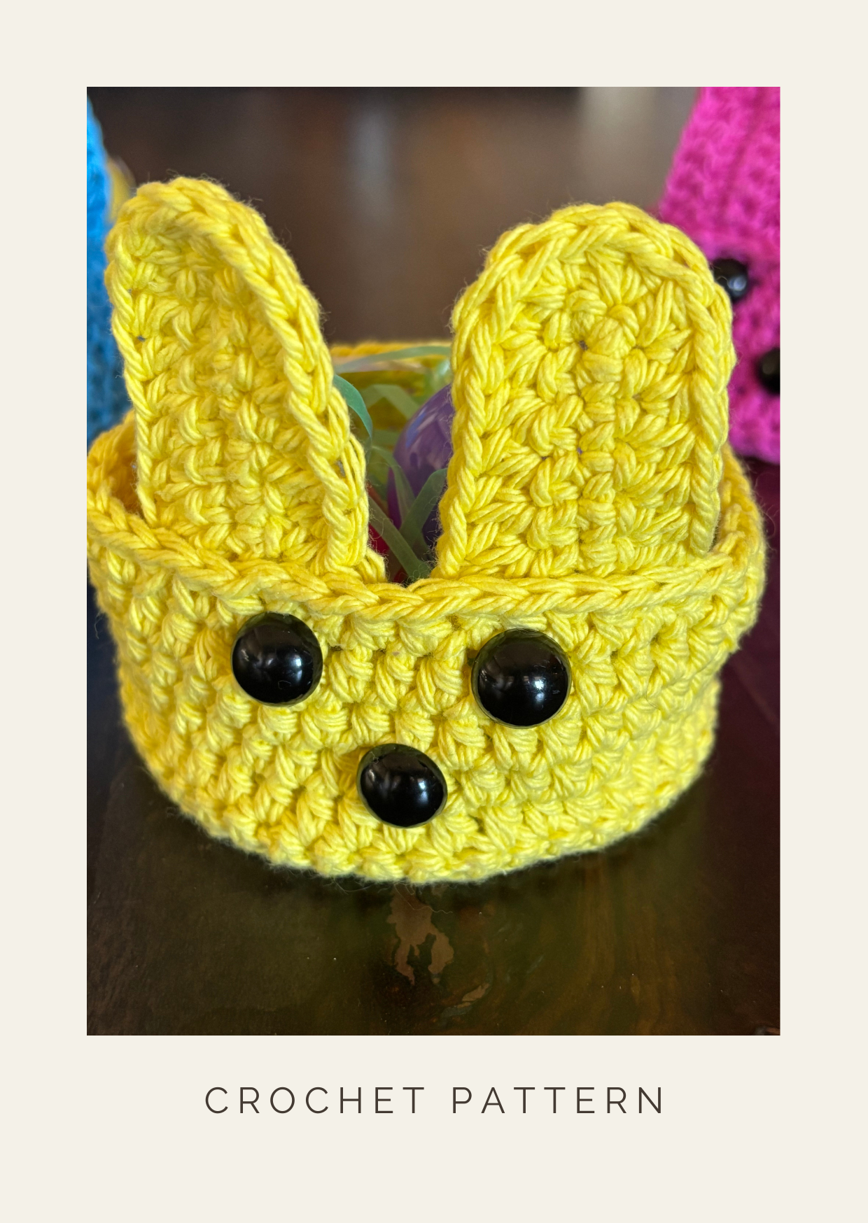 NEW! Little Bunny Basket Crochet Pattern
