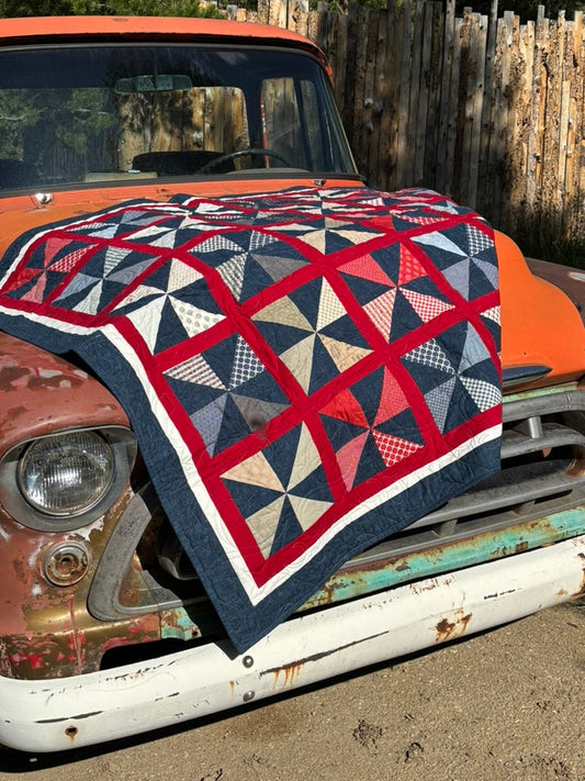 New! Liberty Pinwheel Quilt Pattern