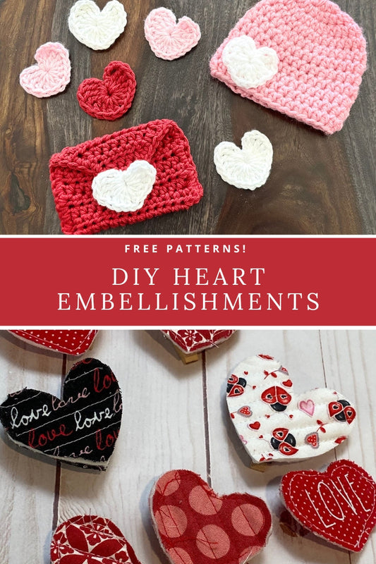 Easy, Cute DIY Valentine's Heart Embellishments