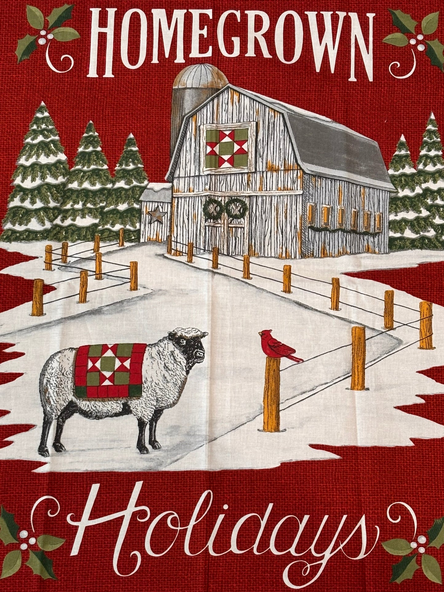 Homegrown Holidays Quilt Panel - Destash Sale
