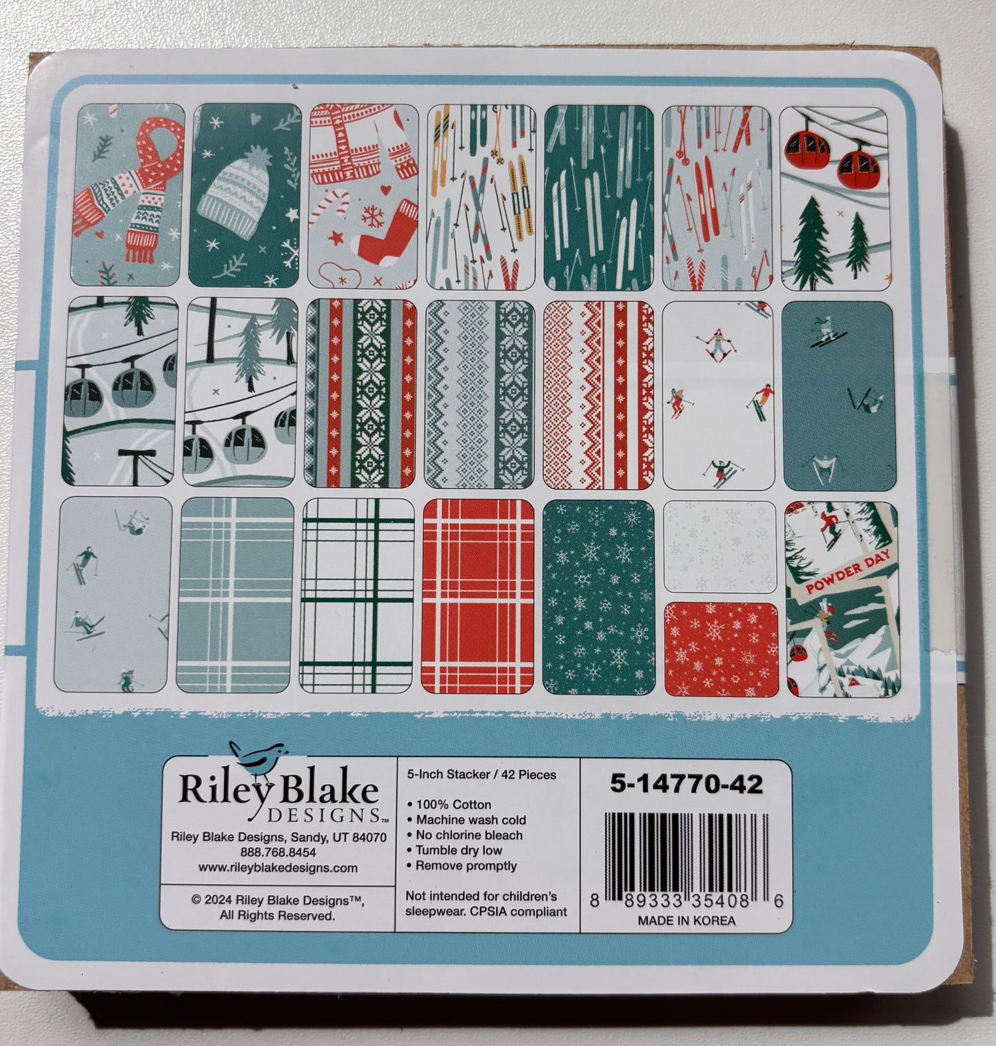 Riley Blake Ski Hill Layer Cake - Destash Sale