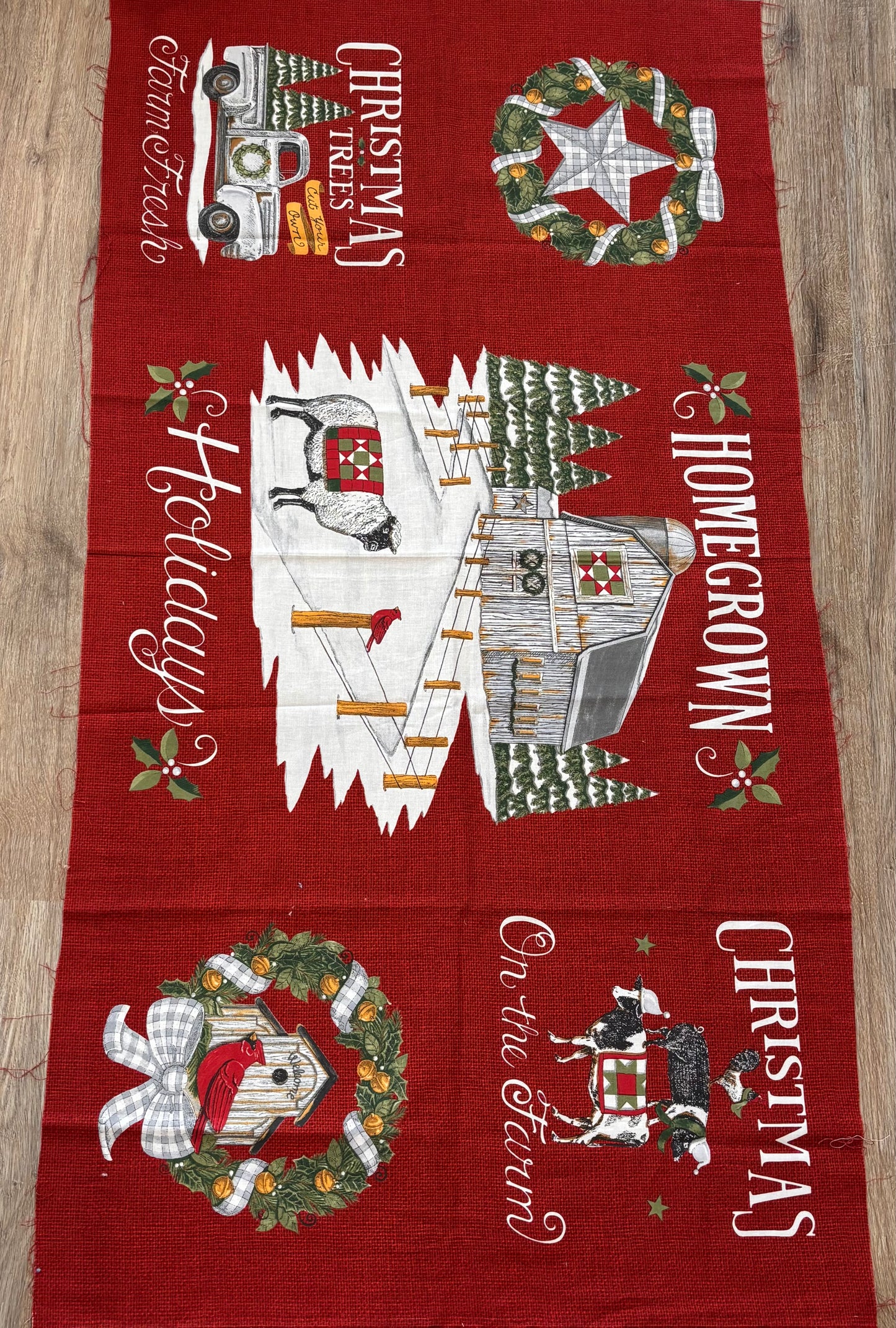 Homegrown Holidays Quilt Panel - Destash Sale