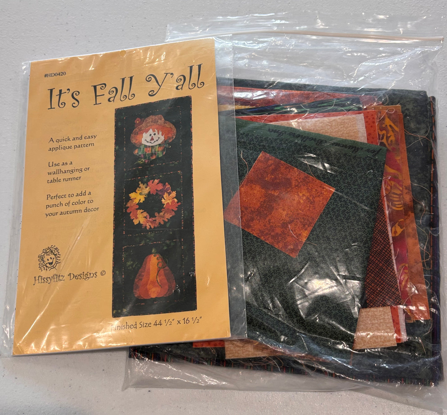 Fall Runner/Wallhanging Applique Kit - Destash Sale