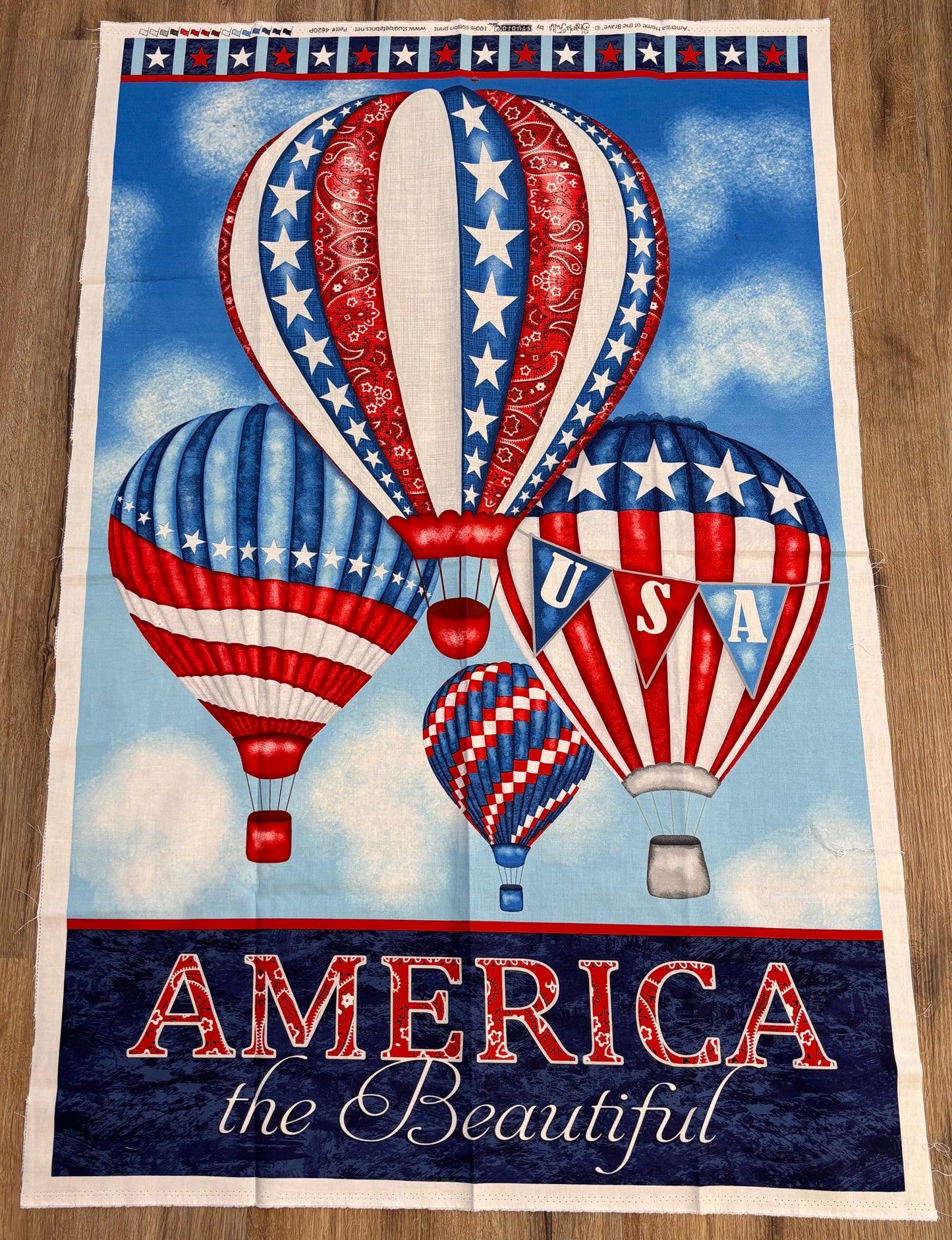 Americana Home of the Brave Quilt Panel - Destash Sale