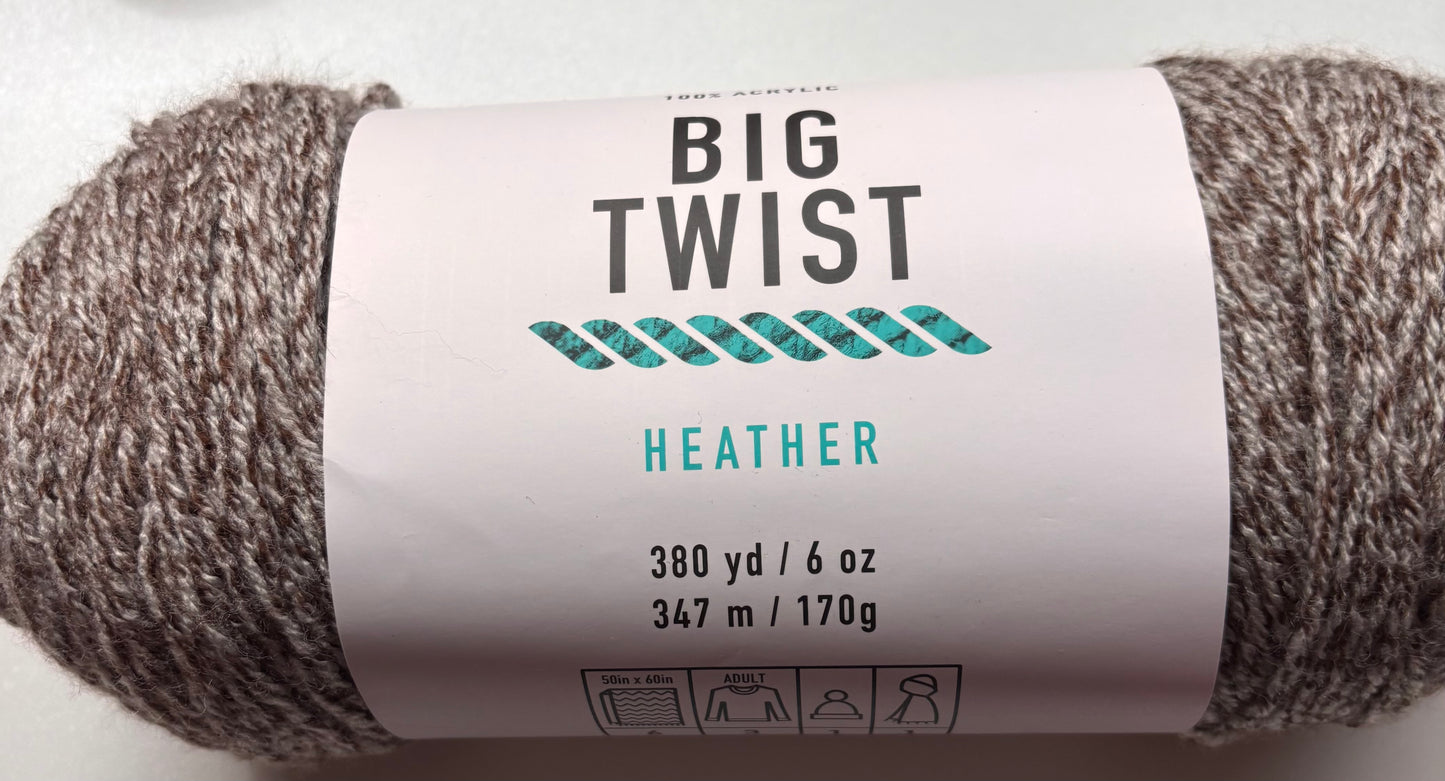 Big Twist Heather Yarn - Beige - Destash Sale