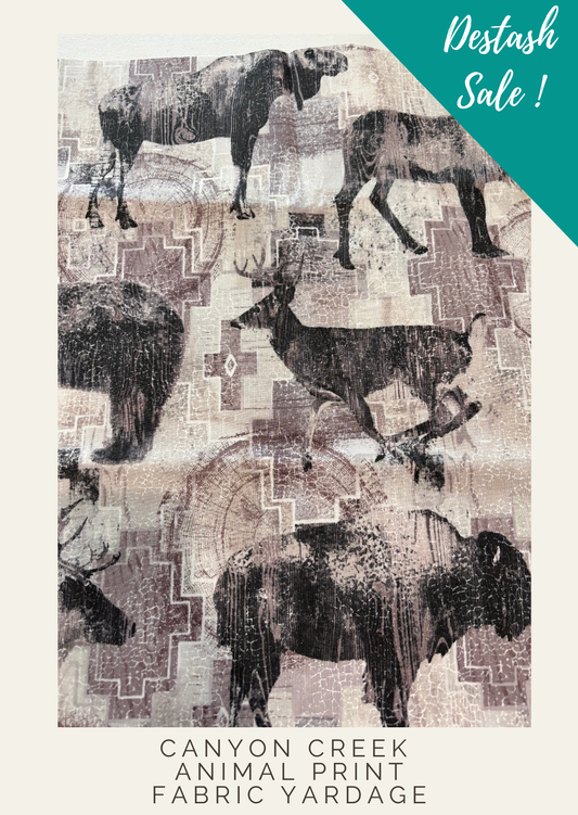 Canyon Creek Quilt Animal Print Yard - Destash Sale