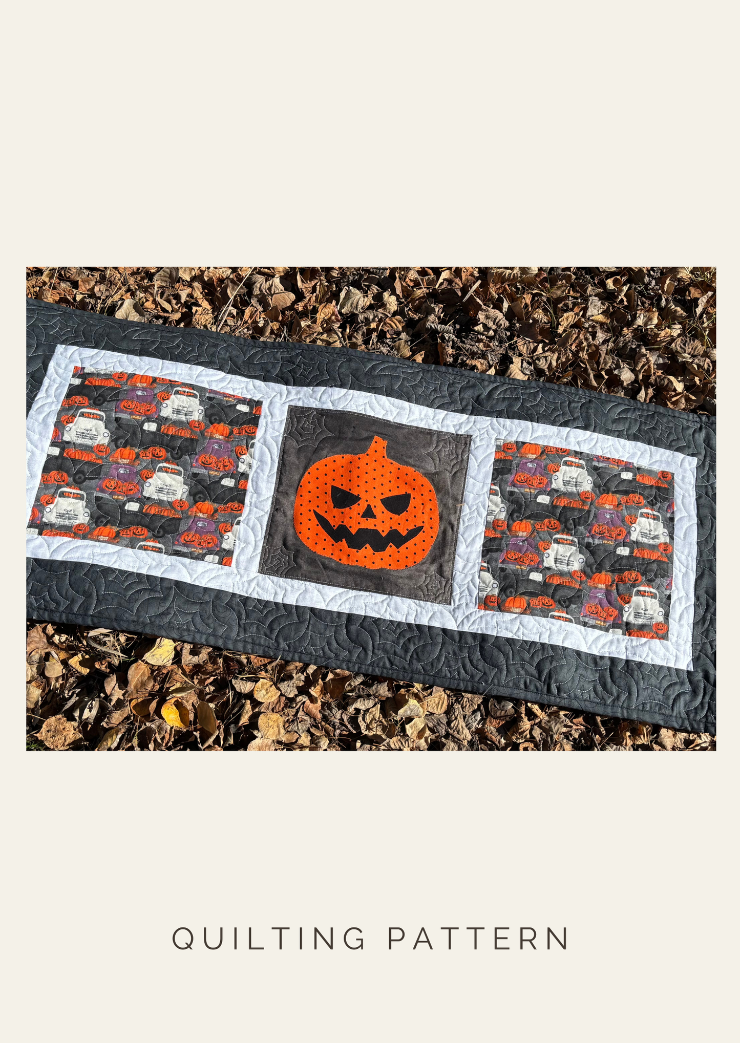 Pumpkin Lane Applique Runner Pattern