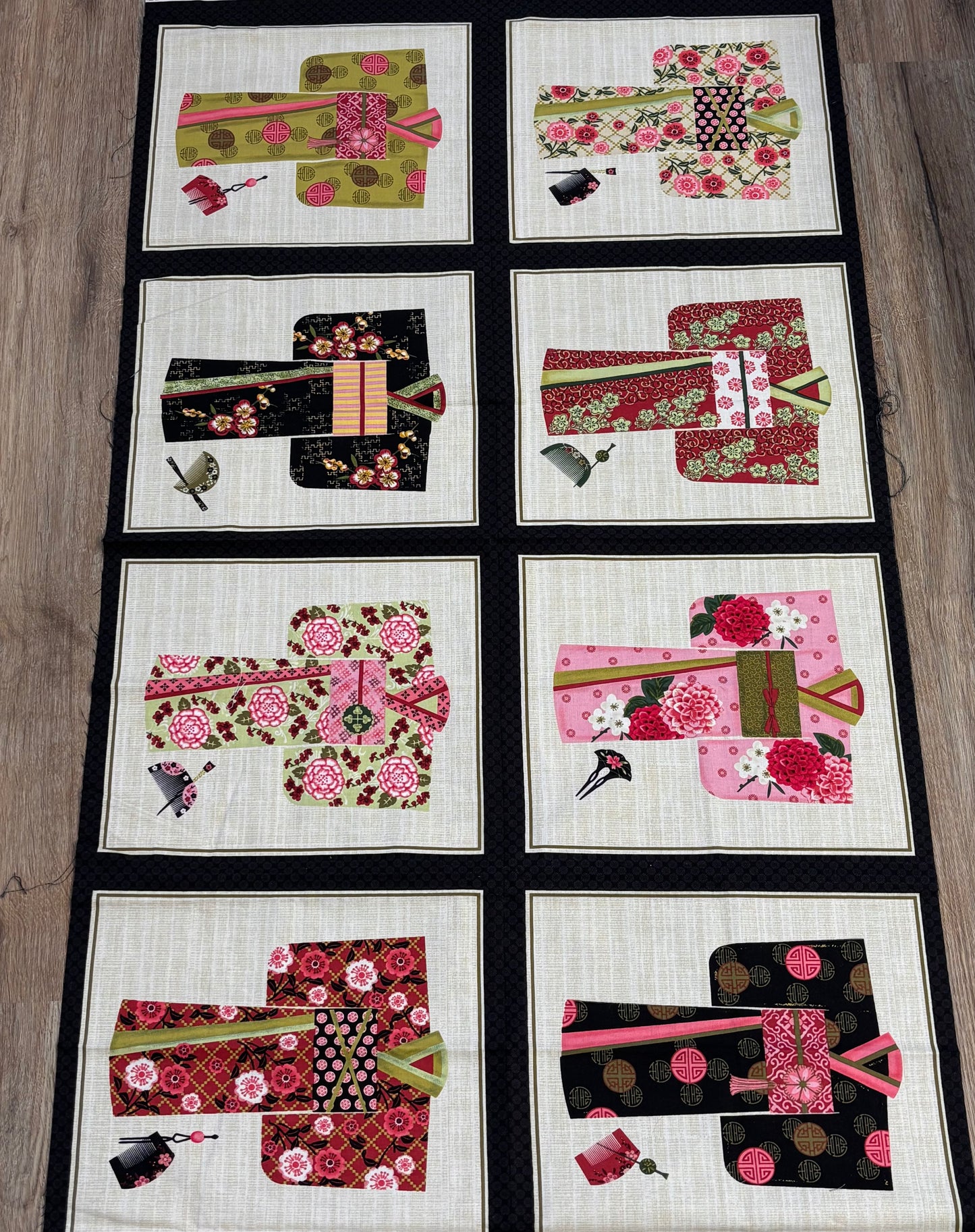 Kimonos Quilt Panel - Destash Sale
