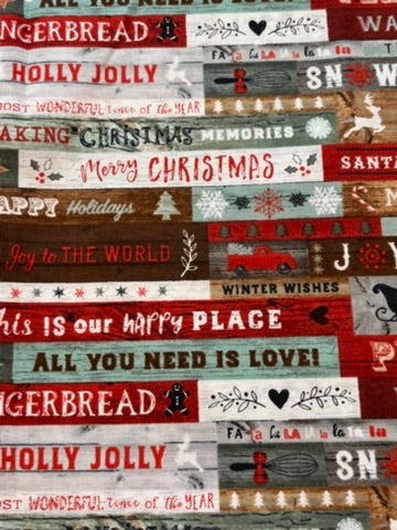 Christmas Memories Words Yard - Destash Sale