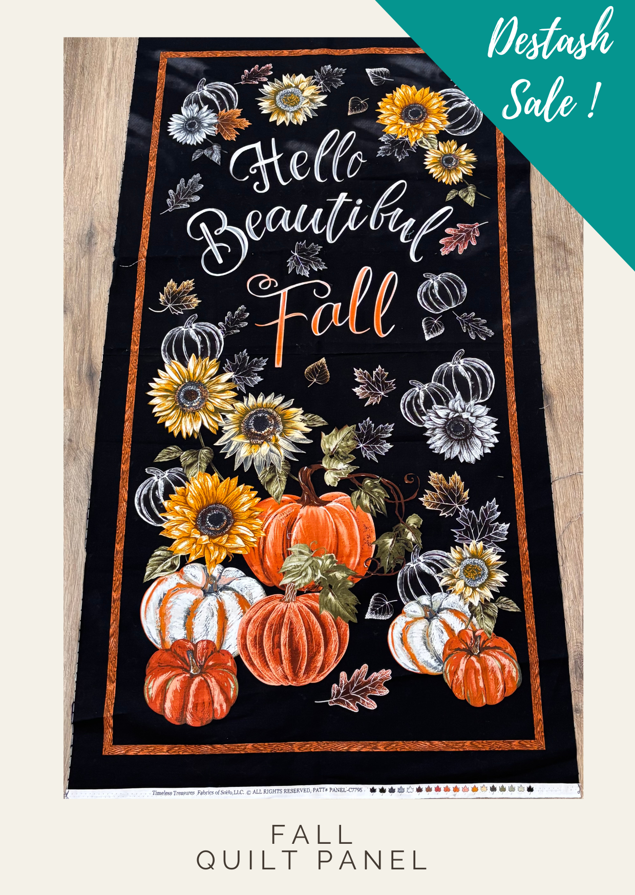 Hello Fall Quilt Panel - Destash Sale