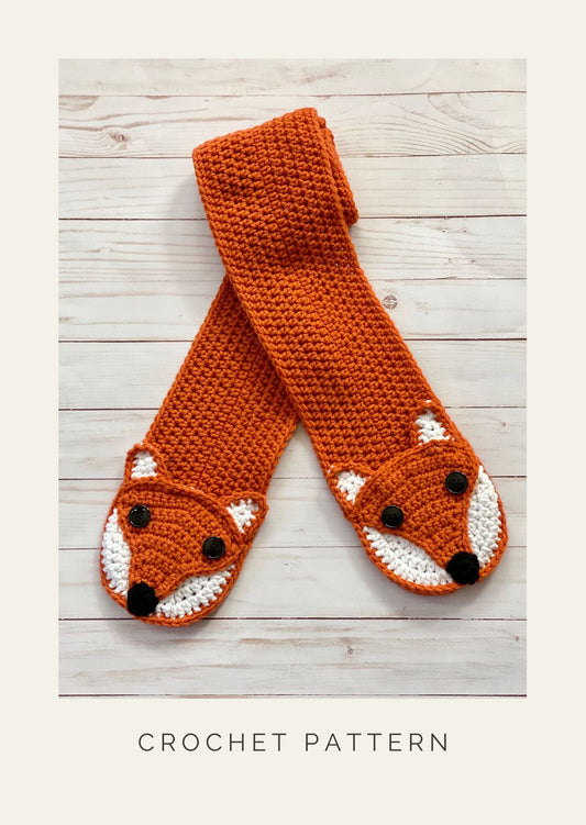 Fox Pocket Crochet Scarf Pattern