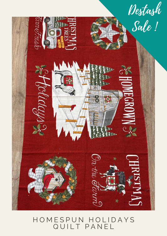 Homegrown Holidays Quilt Panel - Destash Sale