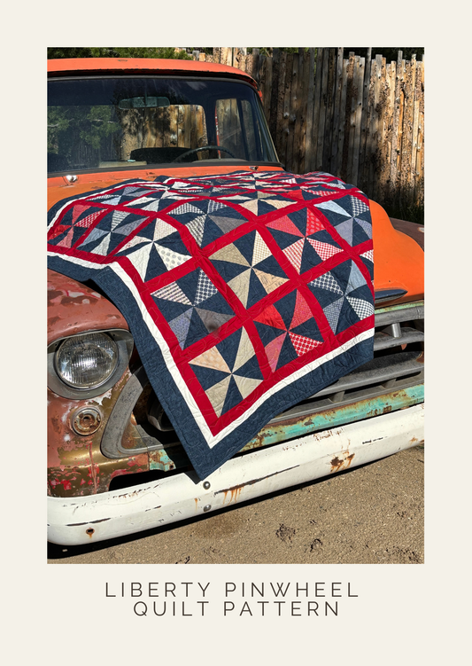Liberty Pinwheel Quilt Pattern - Digital PDF