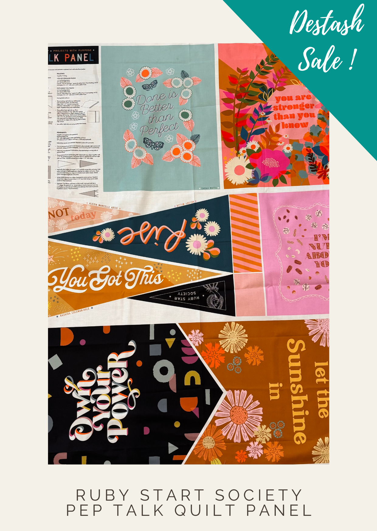 Ruby Star Society Pep Talk Panel - Destash Sale
